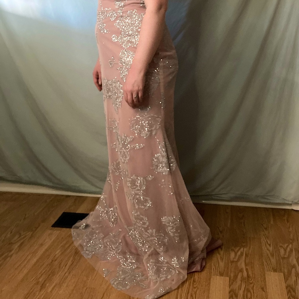 Glittered pink Hayley Paige bridesmaid dress 🎀 - Picture 5 of 11